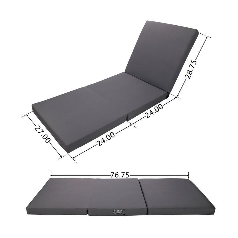 White Acacia Solid Wood Outdoor Chaise Lounge, photo 3 of 10