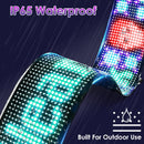 2Pack 16x96 Matrix Devil Eyes Lights For Car Ultra-thin Programmable LED Car Signs with APP Remote Control DIY Design Text Patterns Animations