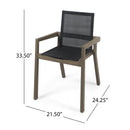 7 Pieces Acacia Wood Outdoor Dining Set