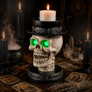 Halloween Skull Candle Holder with Glowing LED