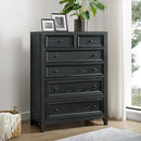 6 Drawer Chest With Knobs And Smooth Slides by HouseOfZazla