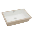 Modern Ceramic Rectangular Undermount Bathroom Sink With Overflow by HouseOfZazla