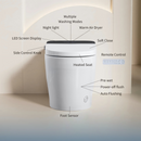 Tankless Smart Toilet with Built-In Bidet and Remote Control by HouseOfZazla