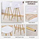 Stylish Upholstered Bar Chairs With Metal Leg by Unique Piece Furniture