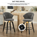 Wing Back Swivel Bar Stools (Set of 2) by HouseOfZazla