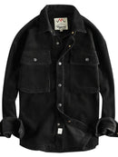 Corduroy Button Up Long Sleeve Jacket