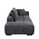 Chosen - Sectional Sofa With Toss Pillows With 2 Chaises With Ottoman - Gray by HouseOfZazla