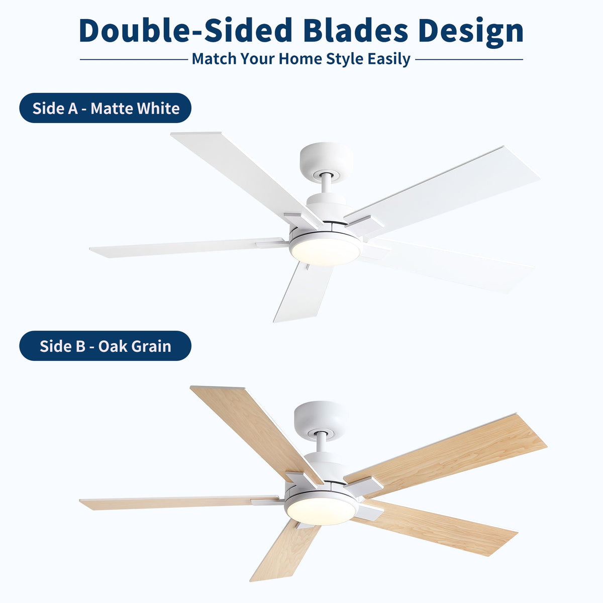 Reversible Motor Integrated LED Dimmable Ceiling Fan With Light, photo 31 of 40