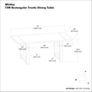 Whitley - Dining Table by Unique Piece Furniture