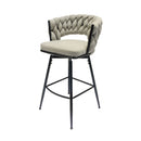 Bar Stool 360 Swivel With Back Footrest by HouseOfZazla