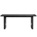 Rectangular Dining Table For 6 - 8 People With Pedestal Base by HouseOfZazla