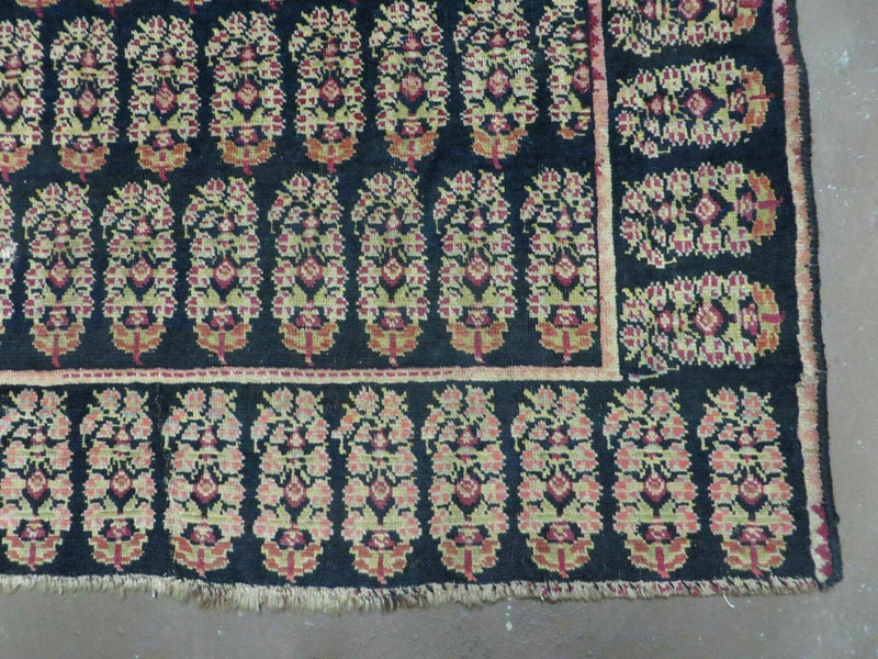 4' X 9' Antique Karabagh Caucasian Rug Handmade Wool Carpet Organic Dyes Nice