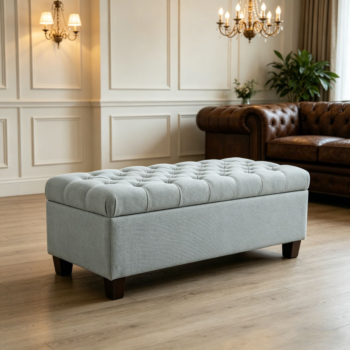 Elegant Tufted Storage Ottoman Bench, photo 16 of 18