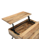 Hunter - Lift Top Square Coffee Table - Natural by HouseOfZazla