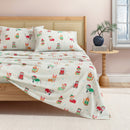 Turkish Cotton Christmas Flannel Sheet - Whittaker Collection by Great Bay Home