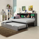 Renell - Twin Bed With Trundle & Storage - Black & Silver by Unique Piece Furniture
