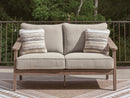Harmony Headlands - Loveseat With Cushion - Natural / Gray by Unique Piece Furniture