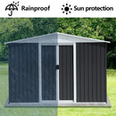 8x6 Feet Apex Roof Dark Storage Shed