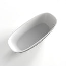 Soaking Bathtub, Freestanding, Solid Surface - Matte White by HouseOfZazla