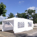 Wedding Party Canopy Tent Outdoor Gazebo With 6 Removable Sidewalls - White by HouseOfZazla