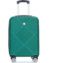 2Piece Luggage Sets ABS Lightweight Suitcase, Spinner Wheels, (20/14) DARK GREEN