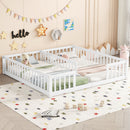 Double Floor Bed With Fence, Guardrails, Without Door by HouseOfZazla