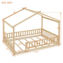 Bed House Bed Frame With Fence by HouseOfZazla