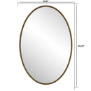 Iron Art Oval Retro Mirror