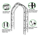 Metal Garden Arch Assemble Freely With 8 Styles Garden Arbor Trellis Climbing Plants Support Rose Arch by HouseOfZazla