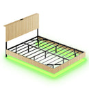 Floating Bedstead With Charging Station And LED Lights by HouseOfZazla