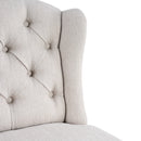 26.78'' Seat Height Vienna Contemporary Fabric Tufted Wingback Counter Stools, Set of 2 by HouseOfZazla