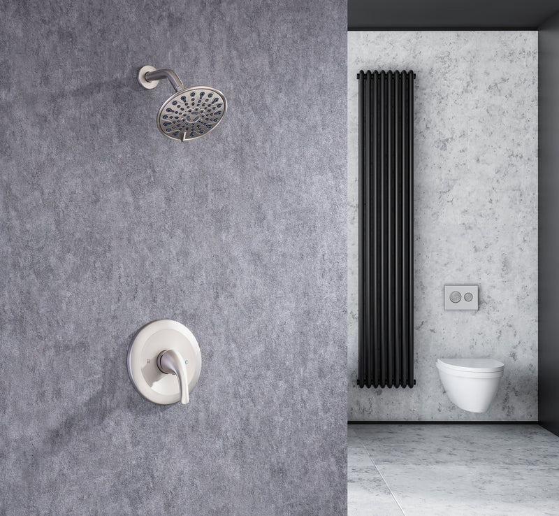 6 In. 6-Spray Balancing Shower Head Shower Faucet