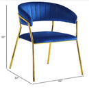Accent Armchair For Home (Set of 2) - Blue by HouseOfZazla