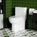 Gloss Tornado Flush 1 Piece Elongated Toilet With Siphonic Side Press, ADA Comfort Chair Height - Gloss White by HouseOfZazla