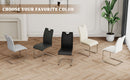 Modern Dining Chairs With Padded Seat And Metal Legs by HouseOfZazla