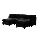 96.5" Sectional Couch for Living Room, Upholstered with Storage