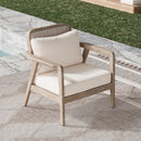 Outdoor Acacia Wood Patio Club Chair by HouseOfZazla