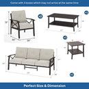 Patio Furniture Set with Coffee Table and Cushions for Backyard by HouseOfZazla