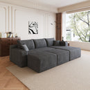 95" Cloud Sectional Sofa with 2 Ottomans