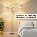 Three-Color Temperature & Dimmable Three-Head Floor Lamp