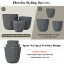 U_STYLE Lightweight MGO Planter Set of 3 by HouseOfZazla
