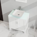 Bathroom Vanity And Sink Combo Glass Top Cabinet With Mirror by Unique Piece Furniture