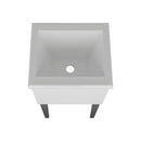 Katy Compact Utility Sink with Metal Legs for Laundry Room by HouseOfZazla