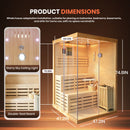 Double-Person 3000W Heating Furnace Sauna Room