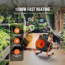 Greenhouse Heater with Thermostat, 1500W Fast Heating by HouseOfZazla