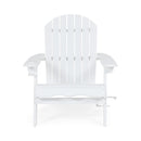 Zenithia Outdoor Foldable Adirondack Chair With 2 Cup Holders