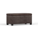 Dover - Storage Ottoman Bench - Distressed Brown by Unique Piece Furniture