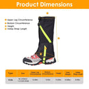 Leg Gaiters for Snow, Waterproof Leg Cover for Hiking by LJGDeals