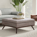 Owen - Multifunctional Square Coffee Table Storage Ottoman by HouseOfZazla