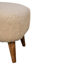 Square Footstool - Cream by HouseOfZazla